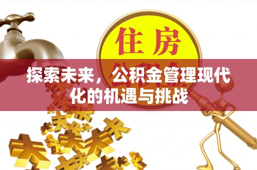 章丘探索未来，公积金管理现代化的机遇与挑战