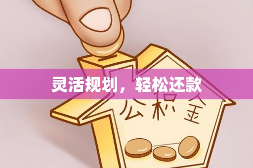 章丘灵活规划，轻松还款